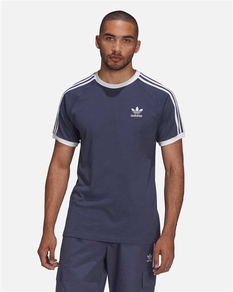 camiseta adidas originals hombre azul